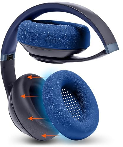 WC SweatZ Studio Pro - Patented Protective Silicone Earpad Covers for Beats Studio Pro Made by Wicked Cushions | Sweatproof & Easily Washable | Navy