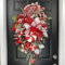Red Truck Christmas Wreath - Front Door Wreath, Indoor/Outdoor, Fall & Christmas