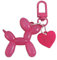 Fuqimanman2020 Porte-clés en forme de chien en forme de ballon en gelée pour femme, accessoire mignon pour clés de voiture, sacs, rose vif, 1