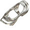 HIOPOIUYT Biegbarer Gelenkring, Breiter Wickelring, Gothic-Stil, Statement-Schmuck, Punk-Stil, Silber, Ring für Damen und Herren