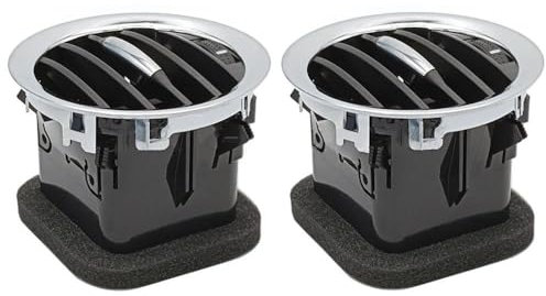 Ventilación de aire acondicionado Para Opel Para Corsa D Para Adam 2201099 13417363 13365420 Salida De Aire Acondicionado Del Tablero Interior Del Automóvil Rejilla ventilación Aire(2Pcs Full Chrome)
