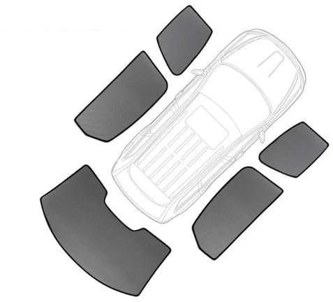 DZSQOMHGD Auto-Sonnenschutz Seite Sonnenschirm Magnetische Sonnenschutz Sonnenschutz Sonnenschirm Kinder Vorhänge Für Hyundai Für Tucson JM 2004-2010 Sonnenblende Auto innen(5pcs)