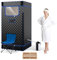 HOMFME Portable Sauna Tent, Full Body Steam Sauna with 3L Steamer Generator, Remote Control, Folding Chair, Personal Home Sauna Box Pod for Therapy Slimming Detox (Black)