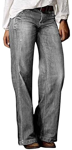 Jeans Damen Stretch Boyfriend Stil Pants Loose Freizeithose Mode Jeansoptik Slim Fit Trachtenjeans Große Größen Schlagjeans