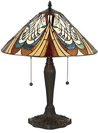Hector Medium Tiffany Style Table Lamp - Interiors 1900 64163