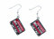 Miniblings Kassetten Tape Ohrringe - Handmade Modeschmuck I Mixtape 80s Retro rosa - Ohrhänger Ohrschmuck versilbert