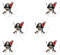 Oblique Unique® 6 x Piraten Antsecker Totenkopf Button - Farbe wählbar (Weiß)