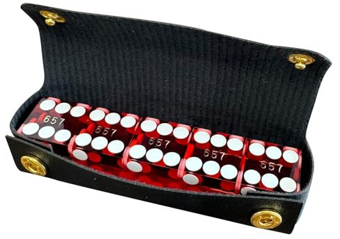 Yuanhe Grade AAA Präzisions-Casino-Würfel; 16 mm, mit Rasierkanten und Ecken, 5 Würfel pro Set