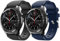 Vozehui Strap Compatible with Samsung Gear S3 Frontier/Gear S3 Classic/Galaxy Watch 46mm/Huami Amazfit 2/Huawei Watch GT/Huawei Watch 2 Pro, 22mm Soft Silicone Sport Strap