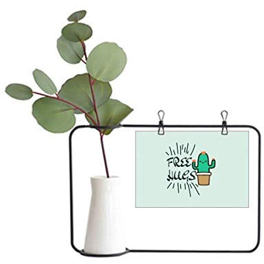 OFFbb-USA Kaktus umarmender Körper Stab Metall Bilderrahmen Keramik Vase Dekor