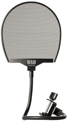 512 Audio by Warm Audio 512-POP Professional Metal Pop Filter w Gooseneck Clamp