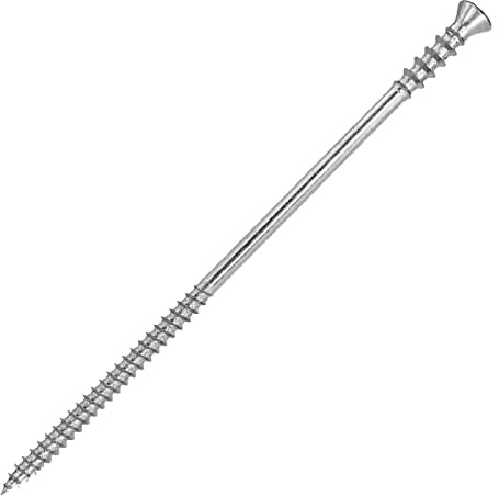 Justierschrauben 6x160 mm | Distanzschrauben Abstandsschrauben mit Fräsrippen - 100 Stück