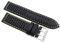 Sulla 22mm Racing Uhrenband Genuine Leder Schwarz gelbe Naht