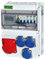 BAUSTROMVERTEILER WANDVERTEILER KOMPLETT VERDRAHTET 32A 16A 230V MIT CEE DOSE ZÄHLER IP65, 5. 1x16a 3x230v MIT LS+ZÄHLER