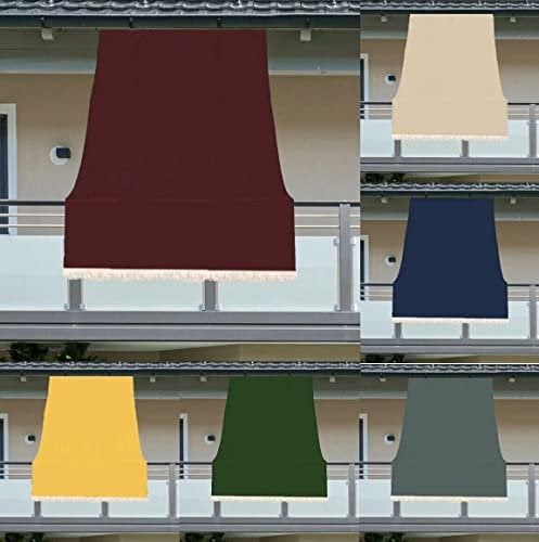 Luga TENDA DA SOLE CON ANELLI RESISTENTE ESTERNI BALCONE VERANDA GIARDINO 2022 (300X300, BORDEAUX)