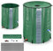 UISEBRT Serbatoio dell'acqua piovana da 500 litri, pieghevole, con griglia di ingresso dell'acqua, serbatoio dell'acqua piovana, in PVC, raccoglie acqua rispettosa dell'ambiente