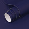 VOLEAAR Papier peint adhésif bleu foncé - 40 x 1 000 cm - En vinyle imperméable - Couleur unie - Pour armoire, étagère, doublure de murs de chambre, revêtement décoratif
