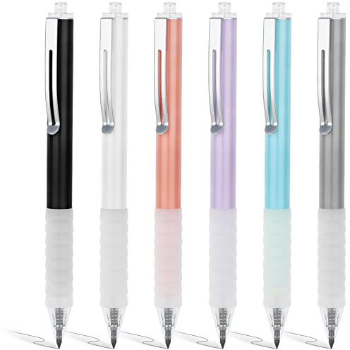 OSDUE 6 STÜCK Tintenloser Bleistift, Ewiger Bleistift, Wiederverwendbarer Everlasting Pencil, Langlebiger Neuer Typ Bleistift, Infinity Pencil zum Schreiben, Zeichnen