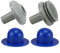 DAZZLEEX Kit di connettori per getto d'acqua per piscina fuori per terra, kit di ricambio per tubo flessibile da 32 mm,