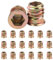 20 insertos roscados M6 (6 mm) x 15 mm para madera, tuercas hexagonales Jeboler M6 con bridas, tuerca hexagonal de acero al carbono chapado en zinc para muebles de madera