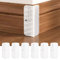 INCREWAY Lot de 6 blocs de coin de plinthe autocollants en silicone pour pieds de meubles et bases murales