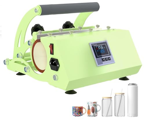 guoyjmm Tumbler Heat Press Machine 220V Heat Press for 11-30 OZ Tumbler with Handle Sublimation Straight Tumblers Bottles Mugs Glass Tumbler Printing Easy Operation