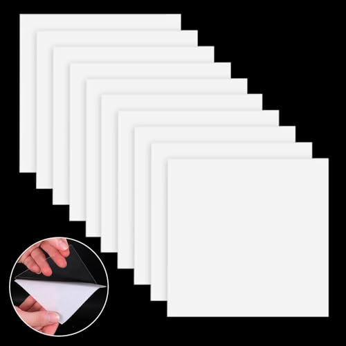 10pcs 10cm Tent Repair Tape Self-Adhesive Air Bed Repair Patch Kit Sticker Waterproof TPU Pool Repair Patch Clear Vinyl Tent Repair Patches Kit for Inflatable Boats Swimming Ring Air Mattresses Kayak