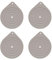 FORYNXHWIN 4 calentadores de platos para microondas, alfombrilla de silicona para calentar alimentos, antideslizante, ideal para horno, sartén caliente, cena, fiesta, cocina
