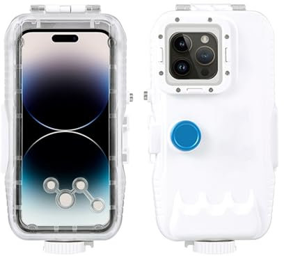 Custodia impermeabile per iPhone16/15/15 Pro/14/14 Pro/13/13 Pro/12/12 Pro, custodia subacquea impermeabile per iPhone 15 Plus/15 Max/14 Max/13 Max/12 Pro Max - 40 m di protezione profonda (15 Plus/15