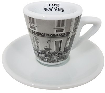 New York Caffe Bar Espresso Tasse mit Unterteller