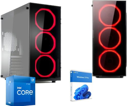 REALTECHNOLOGY Pc Desktop i7 12700 12-Core fino a 4.90Ghz,Ram Ddr4 16Gb,Ssd Nvme M2 1Tb, Wifi,Windows 11 Professional,Pc fisso Computer assemblato