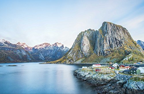 HANSEPUZZLE 44236 - Fjord in Norwegen Puzzle 500 Teile | Natur Puzzle mit hochwertiger Puzzle Aufbewahrung: Kartonbox und wiederverschließbarem Beutel | Puzzle-Maße: 46 x 30 cm