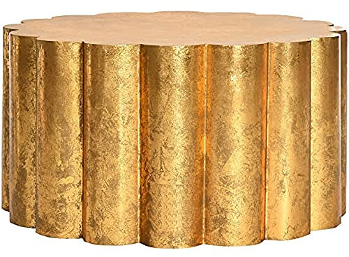 SAFAVIEH Glamourös Akzenttisch, Gold, 60 X 60 X 38.1