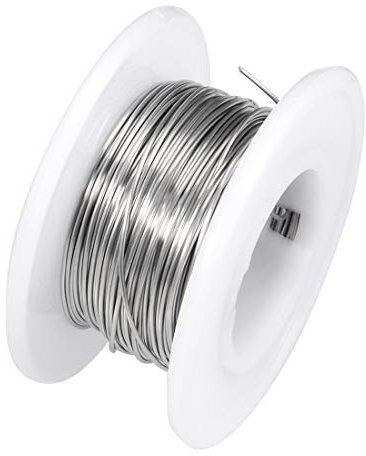 sourcing map 0.5mm 24AWG Heating Resistor Wire Wrapping Nichrome Resistance Wires for Heating Elements 33ft