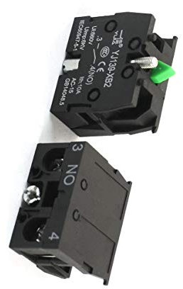 Aexit 2 PC 600V 10A SPST NO charge ressort bouton poussoir interrupteur contact auxiliaire 541K573