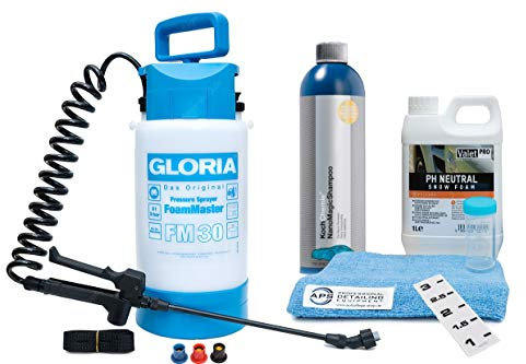 Gloria Foam Master FM30 + ValetPro Snow Foam + Koch Chemie NanoMagic Shampoo + Zubehör