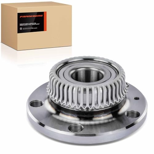 Jeu de moyeu de jante arrière compatible avec A3 TT Leon Toledo II Octavia I Roomster B-o-r-a Golf IV New Beetle 1996-2015 1J0501477A | 1J0598477, arrière Avec roue de capteur Capteur ABS Capteur de vitesse ABS capteur à effet Hall Roue à bride ⌀120