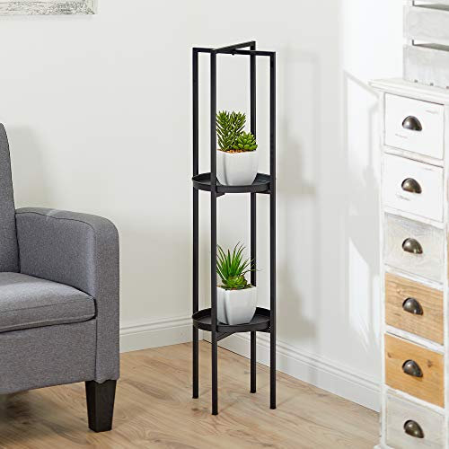 Cepewa Standregal Regal Wohnzimmerregal rund mit Zwei Etagen (Standregal 2 Etagen)