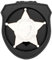 TT TYTX Polizei-Ausweishalter (Abzeichen nicht im Lieferumfang enthalten), Leder, universeller Sheriff-Ausweishalter mit Gürtelclip, Klettverschluss und Rundhals-Edelstahlkette (Kreis 6,9 cm)