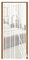 Sekey 110x230 cm Zanzariera Magnetica per Porta, anti Insetti, per Legno, Ferro, Porte in Alluminio, Facile da Installare, Non è Necessario Praticare Fori, Apertura e Chiusura Silenziosa, Bianco