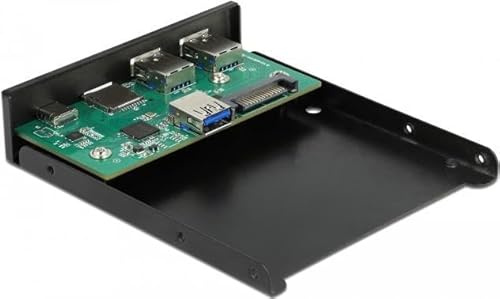 DELOCK Panel FRONTAL DE 3.5 USB 3.2 GEN 1 1 X USB Type-C™ + 2 X USB TYP-A + SD Y RANURA Micro SD