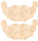 12 pcs dentelle gonflement adhésif pour femmes, soutien-gorge collant invisible pour grands seins, soutien-gorge dossier sans bretelles invisibles soutien-gorge en silicone pour robe sans dos avec cou