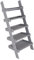 Charles Bentley FSC Slim Wooden Ladder Planter - Grey Tall 5 Shelves Wood Modern Planting Vertical Garden Herbs Flowers