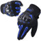 TRABIG Motorradhandschuhe Herren Touchscreen mit Vollfinger Hartknöchelschutz, Sport Handschuhe Professionelle Motorrad Unisex, Sommerhandschuhe für Motorradfahren, Camping und Roller (blau, L)