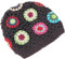 GURU SHOP Bunte Beanie, Baumwoll-Häkelmütze Granny Squere - Braun, Herren/Damen, Baumwolle