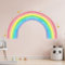 YUWJOOWEE Kinderzimmer Regenbogen Wandaufkleber - Riesiger Selbstklebend Pastell Bunt Regenbogen Wandsticker - Deko für Kinderzimmer & Babyzimmer - Multicolor, Bunt, Kindlich, PVC, Wand, Fenster, Tür