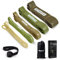 5 Resistance Bands Set, Verschiedene Ebenen Widerstandsbänder Set mit Türanker für Kraftraining und Pilates, Pull up Band Resistance bänder Fitnessbänder Set wiederstandsband (Green)