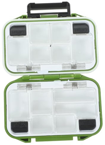 KOMBIUDA wasserdichte Angelhakenbox Kompressions Und Schlagfest Größe S Grün Robustes Hakenbox Zubehör Für Angler