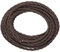 sourcing map Cable de tela trenzado de 32.8 pies, cable eléctrico cubierto de tela 18/3, cable eléctrico industrial vintage para lámpara colgante, proyecto de bricolaje, marrón oscuro