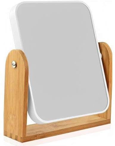 OYEWALLS Kosmetikspiegel Tischspiegel Klein Spiegel 1X/3X Vergrößerungsspiegel Kleiner Doppelseitiger Schminkspiegel für Gesichtspflege Rasieren und Schminken Make Up